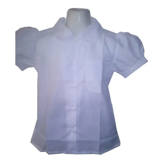 Camisas Escolares Blanca De Ninas En Corte Princesa T,4.6.8