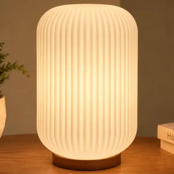 Velador Lampara Nordico Mesa Luz Moderno Led Minimalista