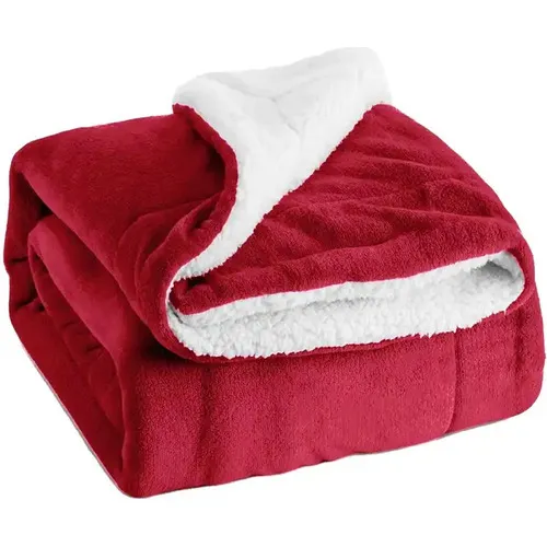 Manta de maternidad Baby Sherpa Blanket, color rojo