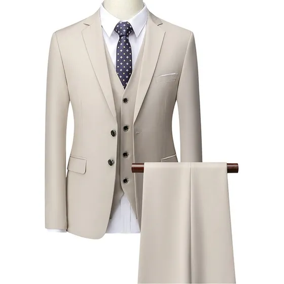 Traje De Bodas For Hombres Negocios Verde 2piezas