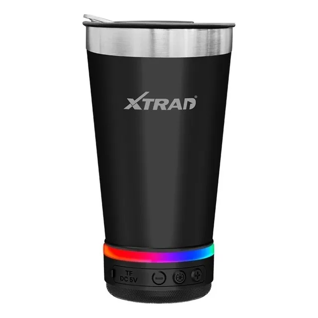 Copo Térmico Bluetooth E Rgb Com Caixa De Som Original Xtrad