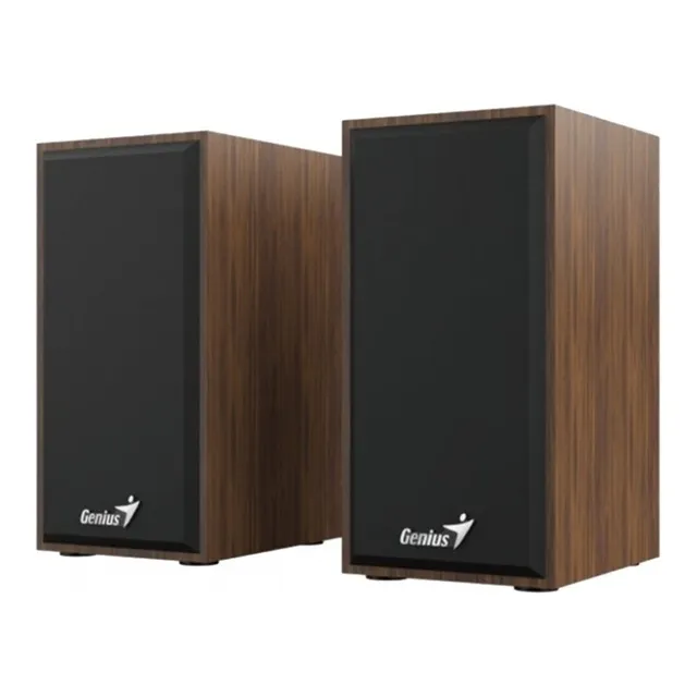 Parlantes Usb 2.0 Genius Hf180 6w Para Pc Notebooks Madera