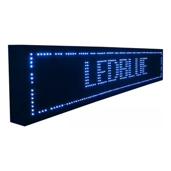 Letrero luminoso Maston VLX Painel Letreiro 10 Color Negro 1m de Largo x 20cm de Alto x 5cm de Ancho 220V