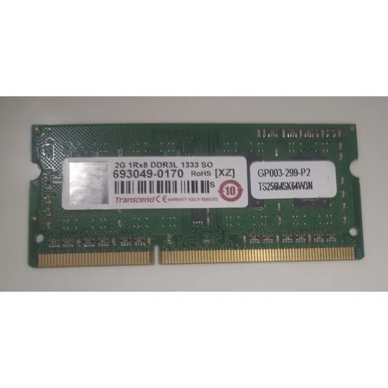 Memoria Ram 2 Gb Ddr3 Sodimm Pc3-10600 1333mhz Laptop, Usada