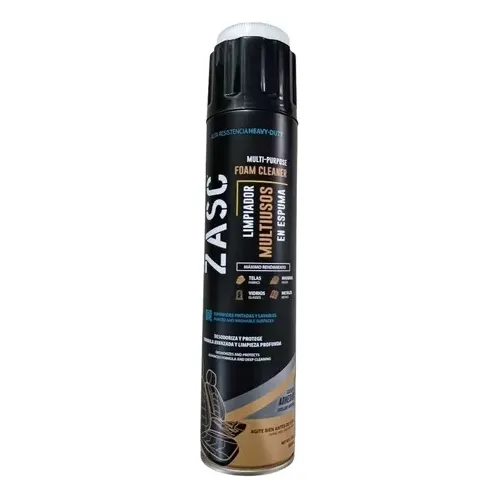 Limpiador Multiuso Tapiceria Zapatos Telas Espuma 650ml Zasc