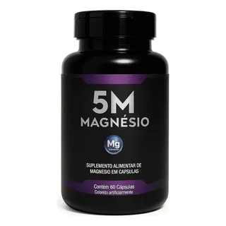 5m Magnésio - 350 Mg - 60 Cåpsulas - M5 5m Magnésio - 350 Mg - 60 Cåpsulas - M5