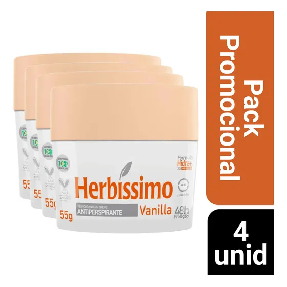 Kit 2 Desodorante Herbíssimo Vanilla 55g