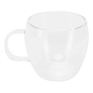 Taza De Agua Con Asa De Vidrio Transparente De Doble Pared Taza De Agua Con Asa De Vidrio Transparente De Doble Pared