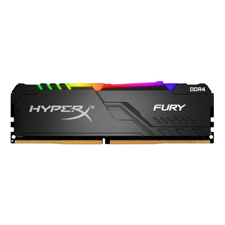 Memoria RAM Fury DDR4 RGB gamer color negro  16GB 1 HyperX HX426C16FB3A/16