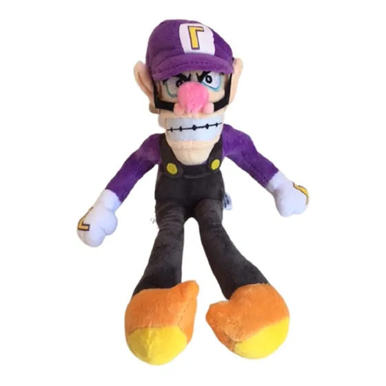 Waluigi  Pelucia Boneco Turma Do Mario Bross  Pronta Entrega