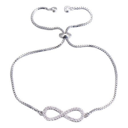 Pulsera Cobre Infinito Color Plateado Diámetro 7 Cm Largo 24 Cm Pulsera Cobre Infinito Color Plateado Diámetro 7 Cm Largo 24 Cm