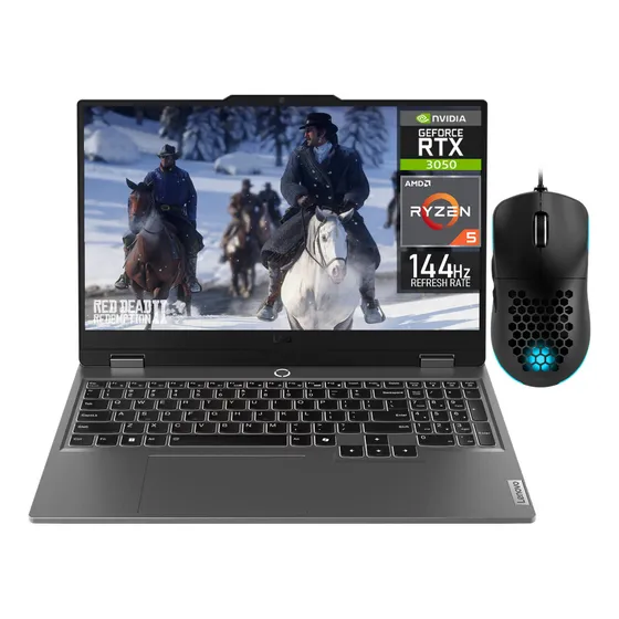 Laptop Gamer Lenovo Gaming NVIDIA Geforce Rtx 3050 Amd Ryzen 5 16gb 1.5tb Ssd Windows 11 Home Mouse Dxt