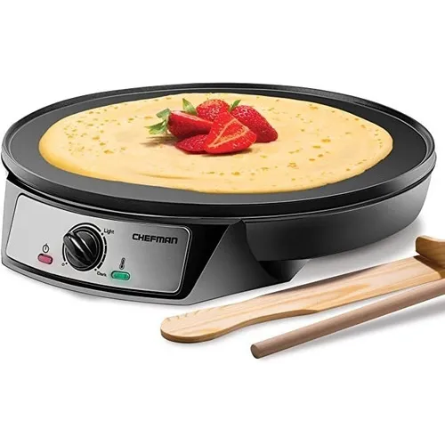 Crepera Y Parrilla De 12 Pulgadas Chefman Rj33-c-v2 - Negro