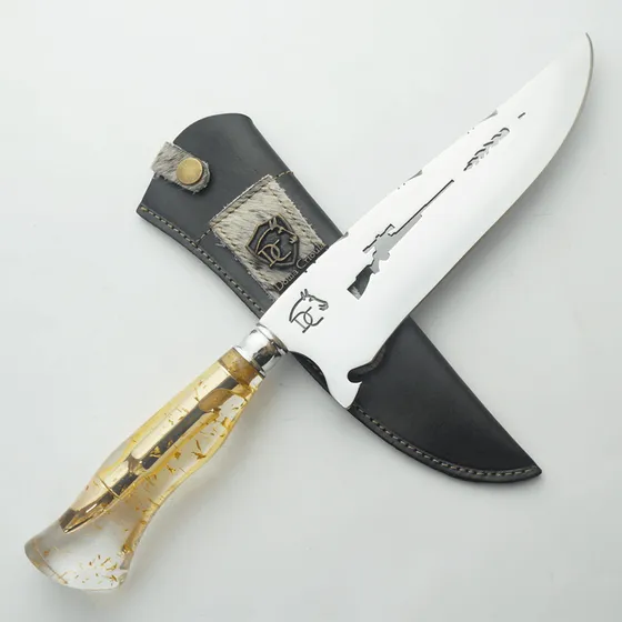 Faca Churrasco Doma Crioula 8 Sniper Gold