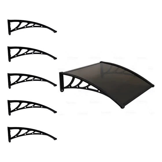 Kit 5 Suporte Toldo Policarbonato Universal Mão Francesa Abs