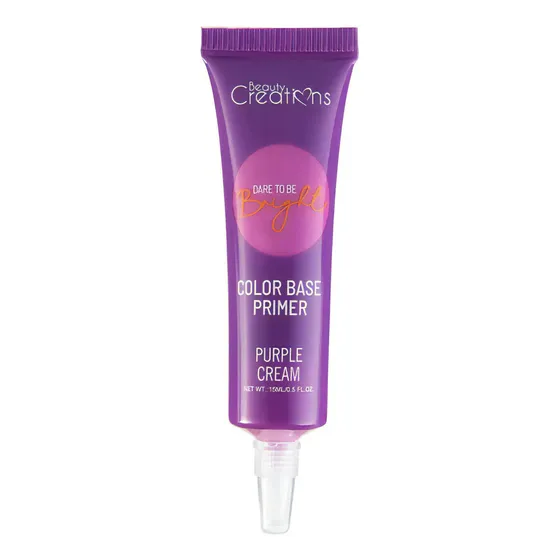 Primer Base De Color Para Sombras Marca Beauty Creations® Tono Del Primer Purple Cream