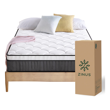 Colchón Zinus 1 Plaza 90x190x25cm Espuma Y Resortes Pocket Colchón Zinus 1 Plaza 90x190x25cm Espuma Y Resortes Pocket