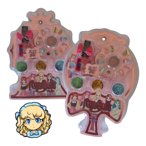 Juego Set De Manicure Para Niñas Pintura Uñas Escarcha Linfi