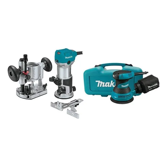 Makita Rt0701cx7 1-1/4 Hp Kit De Enrutador Compacto, Bases F