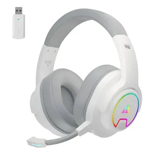 Headset Gamer Wireless 2.4G Bluetooth 5.4 com Microfone Ajustável Som Imersivo M