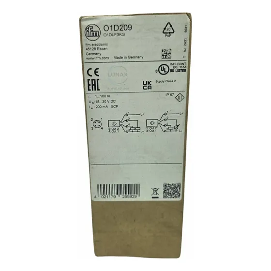 Sensor De Distancia Óptico O1d209 O1dlf3kg Ifm