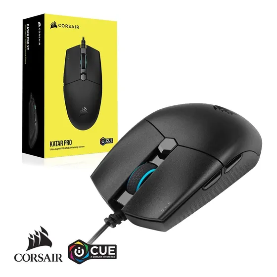 Mouse Corsair Gaming Katar Pro/ 12400dpi/ 6 Botones/ Usb