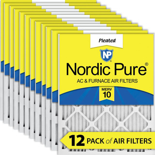 Nordic Pure Merv 10 Filtros De Aire Plisados Para Horno De C Nordic Pure Merv 10 Filtros De Aire Plisados Para Horno De C