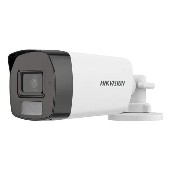 Camara De Seguridad Bullet Full Hd Audio Luz Hikvision DS-2CE17D0T-LFS Blanco