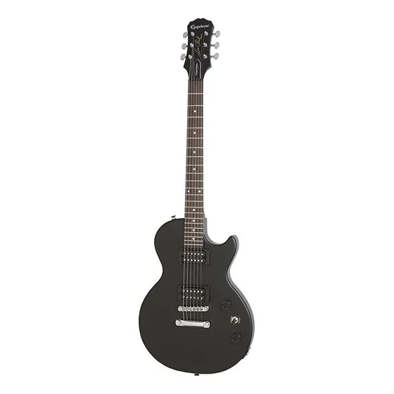 Guitarra eléctrica Epiphone Les Paul Special VE de álamo ebony satinado con diapasón de palo de rosa