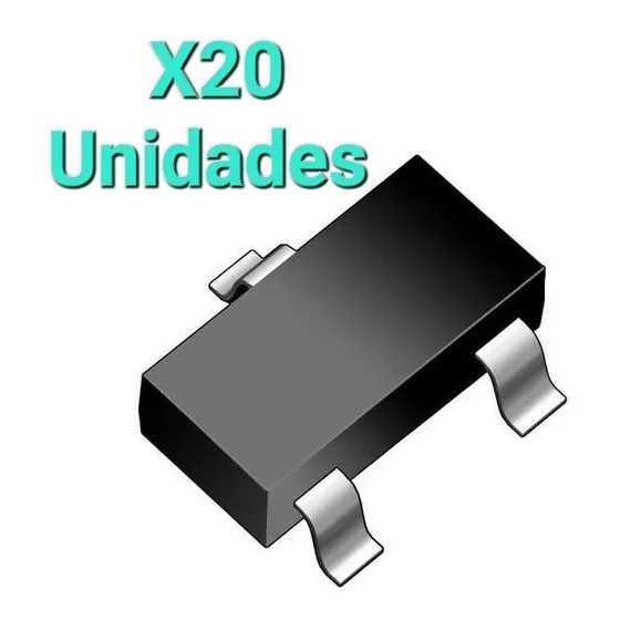 Transistor Mbbt2222a 2n2222 Smd Sot-23 Pack 20 Unidades