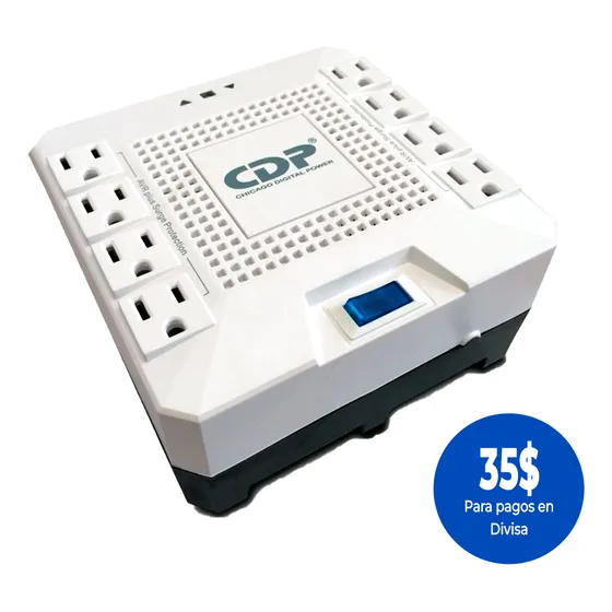 Regulador De Voltaje Cdp 1800va 1000w, 8 Tomas