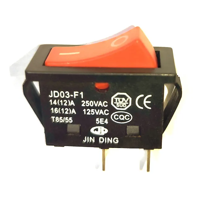 Switch Interruptor Rectangular Rocker Sin Lampara 2 Pines