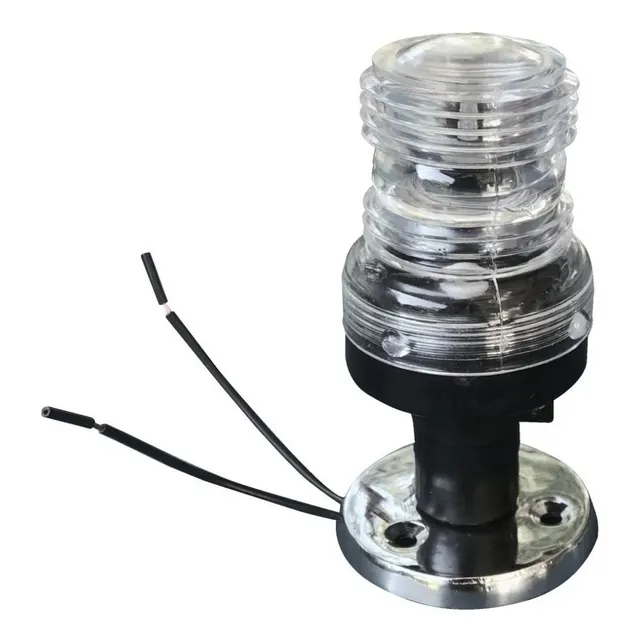 Luz Led Todo Horizonte 360° C/ Base Redonda Lancha Bote 