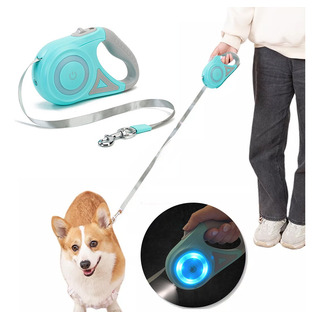 Correa Retráctil Automática Para Perro Lintern Led 5m Correa Retráctil Automática Para Perro Lintern Led 5m