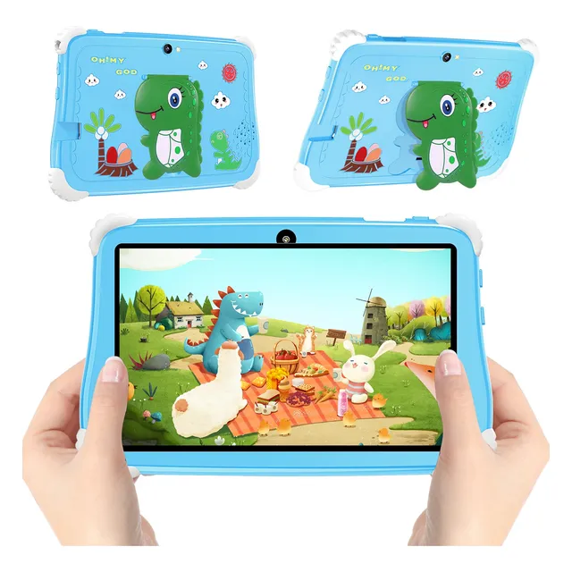 7'' Tableta Niños Con  Accessories Android 11 6g+128g Wifi Celeste