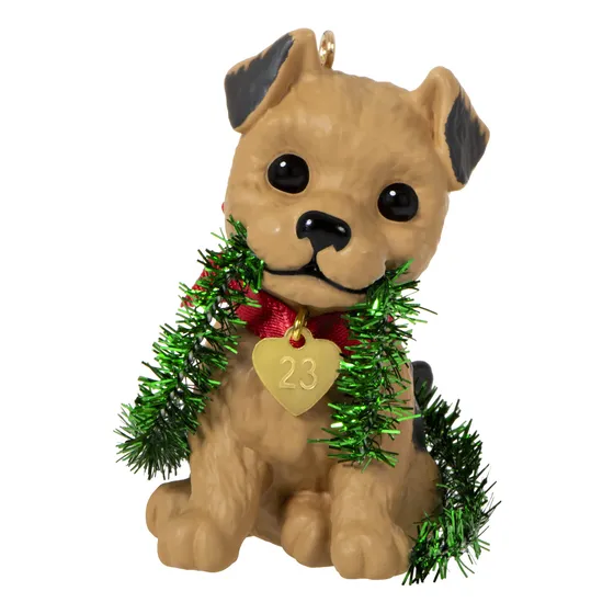 Keepsake Adorno Navidad 2023 Puppy Love Terrier Para Perro