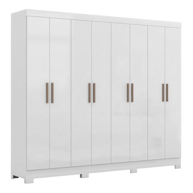 Guarda Roupa Casal 8 Portas 4 Gavetas Com Pés Paris Guarda Roupa Casal 8 Portas 4 Gavetas Com Pés Paris
