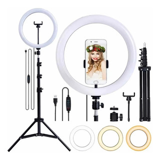 Ringlinght Led Luz Flash Estudio Profissional Com Tripe 210m Ringlinght Led Luz Flash Estudio Profissional Com Tripe 210m