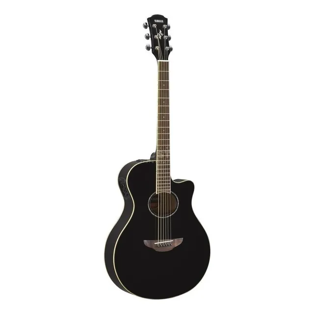 Violão Eletroacústica Yamaha Apx600 Para Destros Black Pau-rosa Brilhante