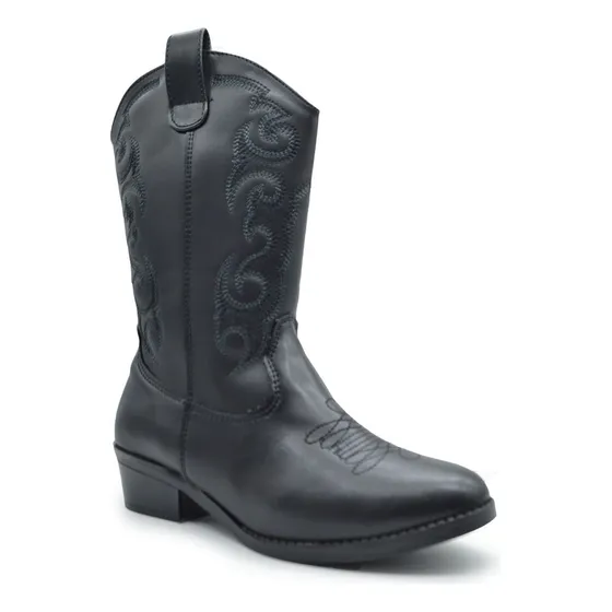 Botas Vaquera Niña Dama Tacon Bajo Rodeo Country Cowboy