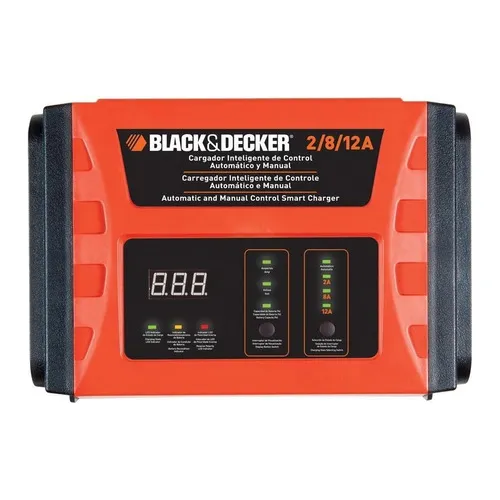 Cargador De Baterías Black+decker Bc12 Para Auto 2a 8a 12a