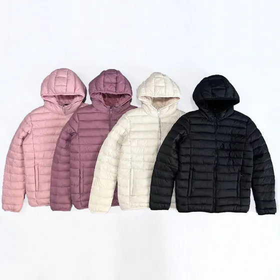 Campera Niña De Invierno Ultraliviana Forrada En Peluche