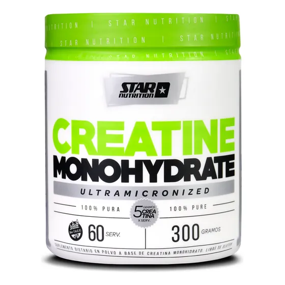 Star Nutrition Creatina Creatine Micronizada 300 Gr en Pote Sabor Neutro