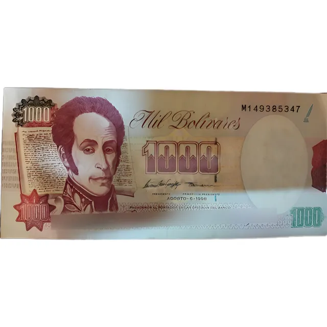 Billete Venezolano Antiguo Mil Bolívares 1998 