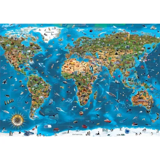 Puzzle Rompecabezas 1000 Piezas Maravillas Del Mundo Educa