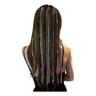 Cadena Larga Con Clip De Pelo Diamantes De Lujo Adorno Multi Cadena Larga Con Clip De Pelo Diamantes De Lujo Adorno Multi