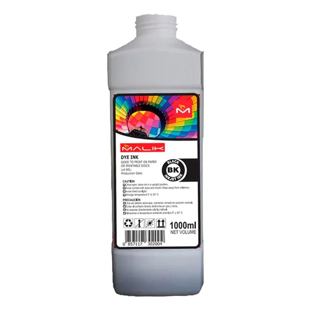 Tinta Negra 1 Litro Con Botella T-544 Para Ecotank L3250