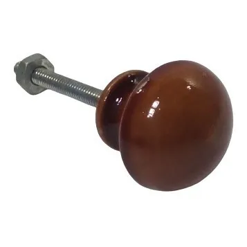 Tirador Pomo Madera Liso Puerta Gaveta Gabinete Jgo10pz