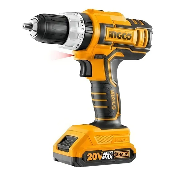 Taladro Atornillador Rotomartillo 20 V Ingco Con Accesorios