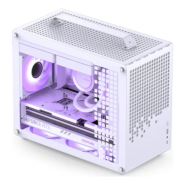 Gabinete Gamer Z20 White Tempered Glass Jonsbo